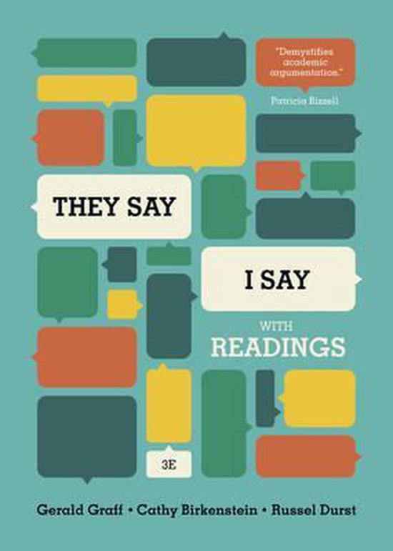 They Say / I Say - cover