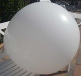 Witte  mega grote 90 cm ballon voor helium of lucht
