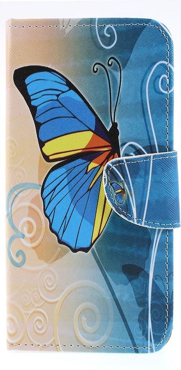 Book Case - Geschikt voor Samsung Galaxy A50 / A30s Hoesje - Blauwe Vlinder
