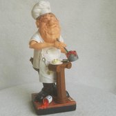 Chef – kok - keuken - beeldje – beroepen – funny jobs – warren stratford – 10x10x28 cm