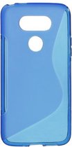 Comutter silicone case hoesje blauw LG G5
