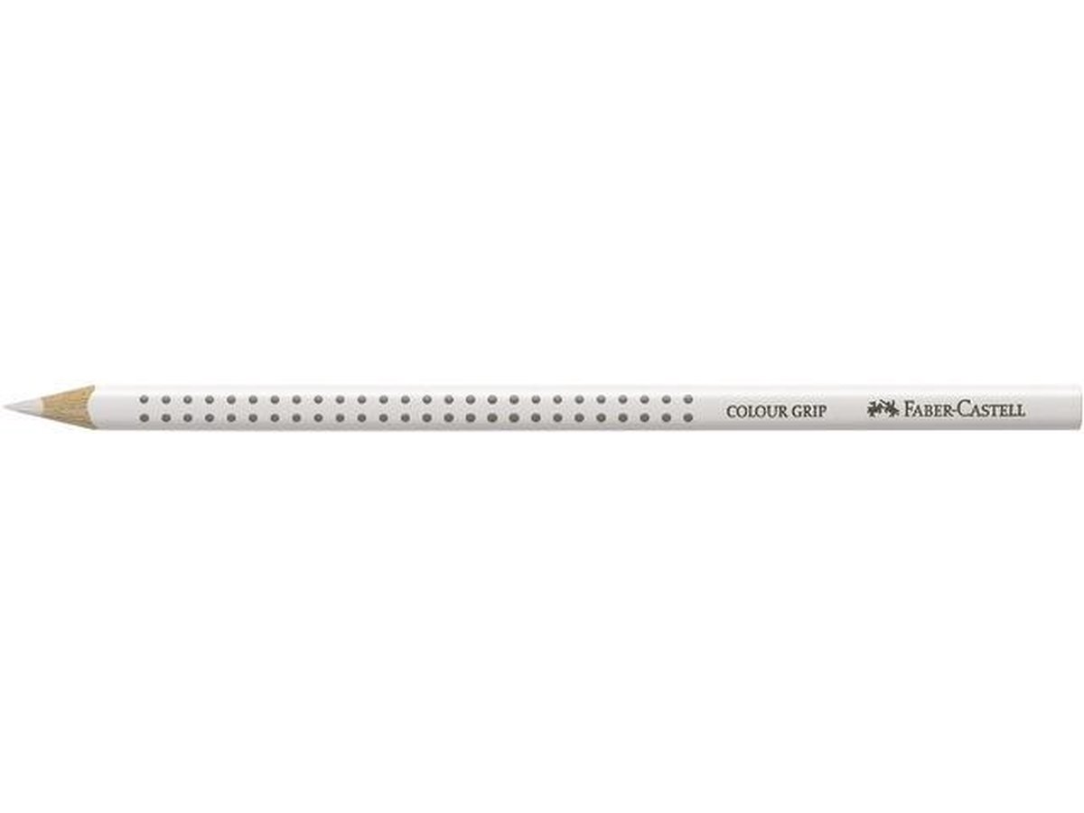 Kleurpotlood Faber Castell GRIP 01 wit doos met 12 stuks