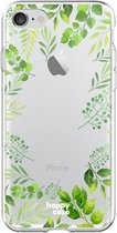 HappyCase Apple iPhone 8 Flexibel TPU Hoesje Leaves Print