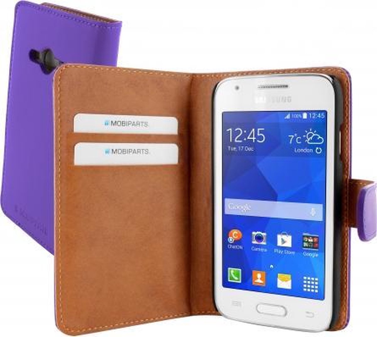 Mobiparts Premium Wallet Case Samsung Galaxy Trend 2 (Lite) Purple