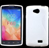 LG F60 Silicone Case s-style hoesje Wit