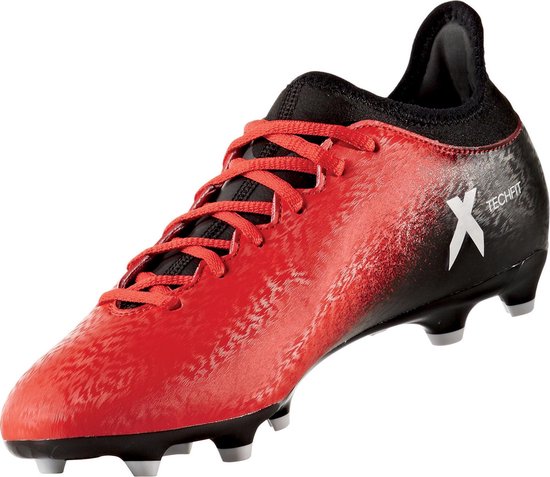 adidas X 16.3 FG Voetbalschoenen - Maat 42 2/3 - Mannen - rood/zwart |  bol.com