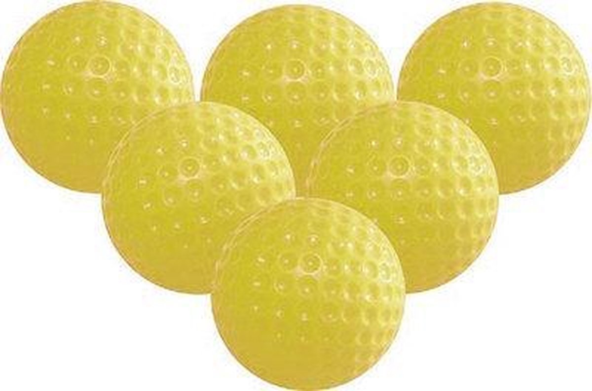 30% distance golfballen voor training (geel)