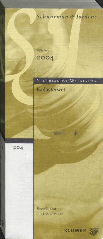 Cover van het boek 'Kadasterwet / druk 5'