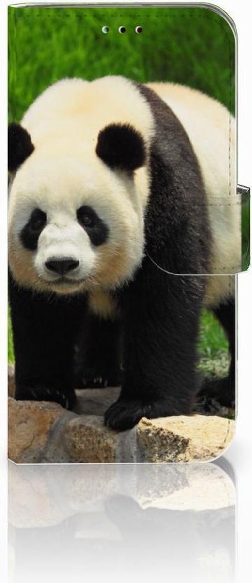 Samsung Galaxy A40 Telefoonhoesje met Pasjes Panda
