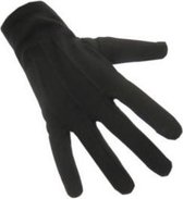 Handschoenen katoen kort zwart - maat XXL
