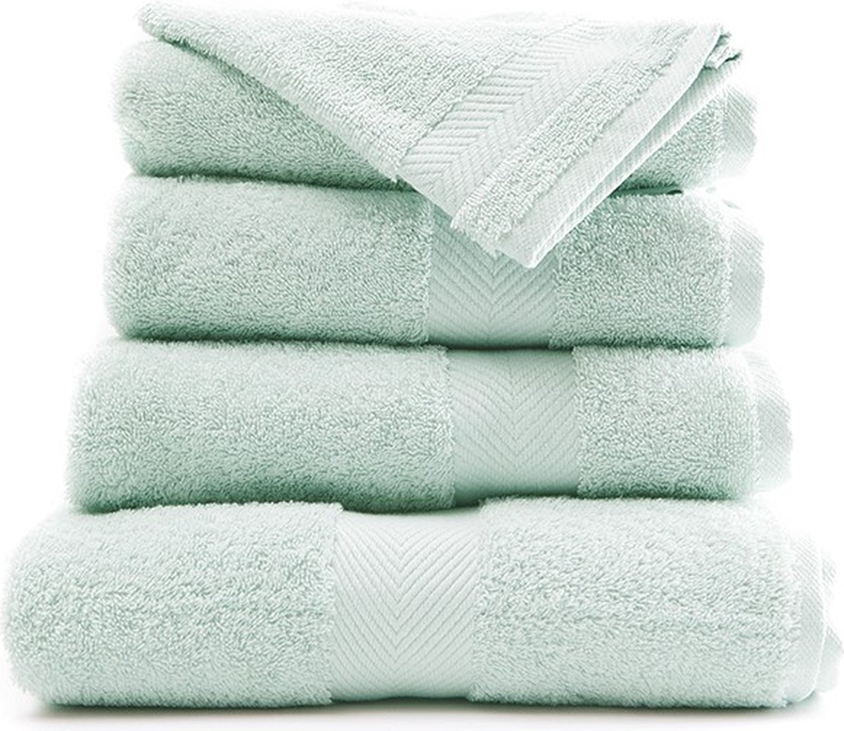Casilin Royal Touch - Hotel Kwaliteit - Pakket van 3 Handdoeken - 40 cm x 70 cm - Lichtgroen