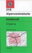 DAV Alpenvereinskarte 31/5 Innsbruck und Umgebung 1 : 50 000 Wegmarkierungen