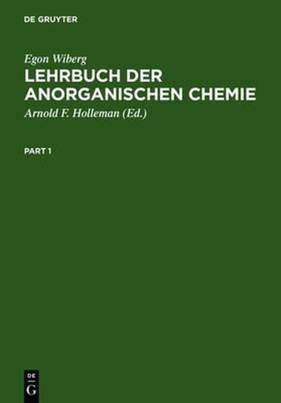 Lehrbuch Der Anorganischen Chemie - cover