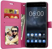 Nokia 3.1 portemonnee hoesje - Roze