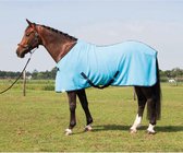 Trendy fleecedeken turquoise paardendeken - maat 165