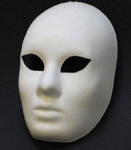 Venetiaans masker Volto Grezzo wit | bol.com