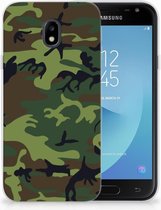 Geschikt voor Samsung Galaxy J3 2017 TPU Siliconen Hoesje Design Army Dark