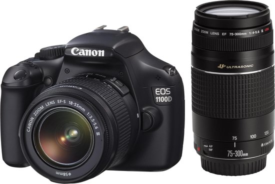 Kleren vergeven belasting Canon EOS 1100D + 18-55 III DC + 75-300 III DC - spiegelreflexcamera |  bol.com