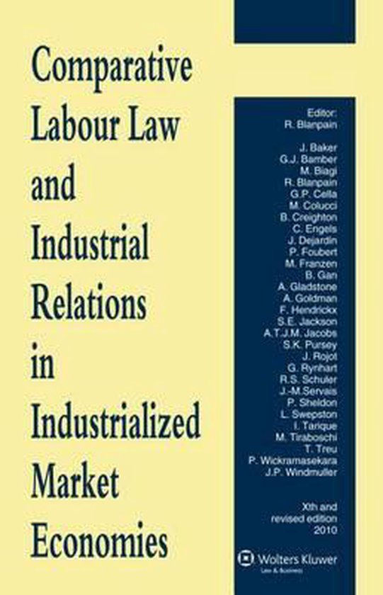 Comparative Labour Law and Industrial Relations in Industria ... - cover