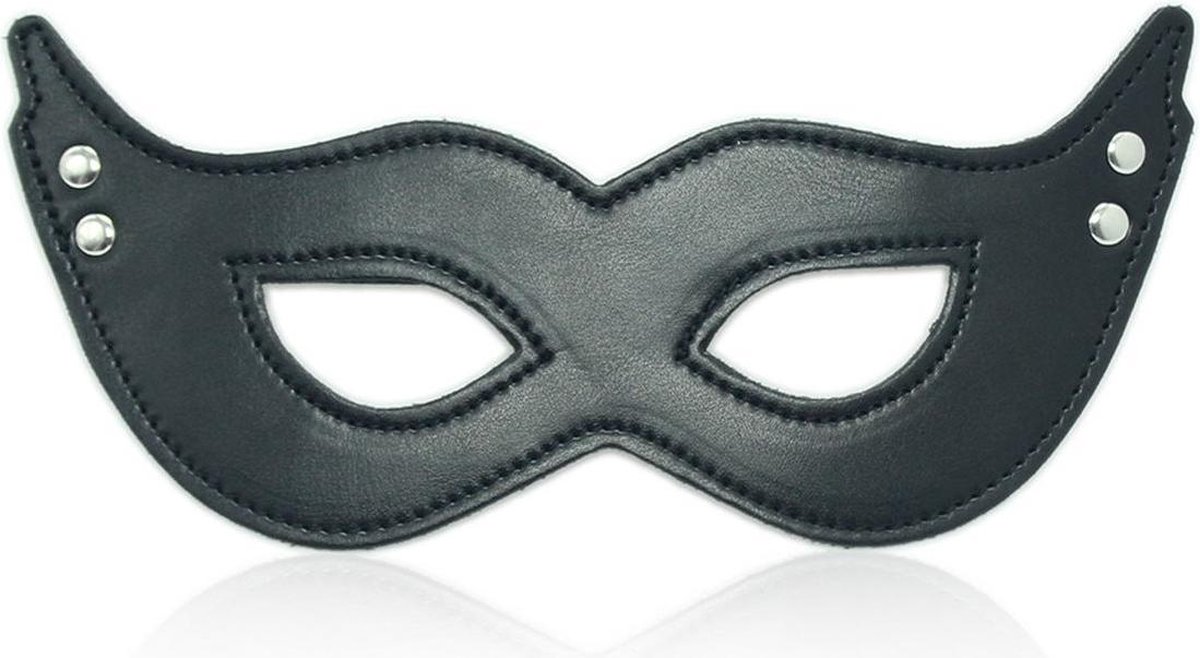 Goedkoopste Banoch - mask villain black - masker van imitatieleer zwart