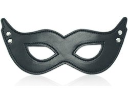 Banoch - mask villain black - masker van imitatieleer zwart