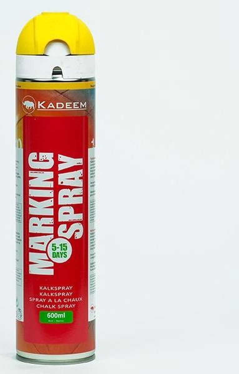 Kadeem Krijtspray tijdelijke markeren Kleur Geel