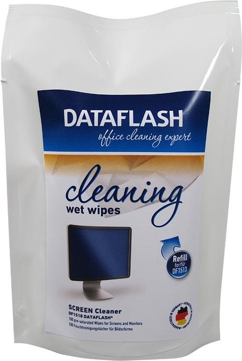 DataFlash TFT Schoonmaakdoekjes voor beeldschermen 1518 100 stuk(s)