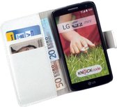 Lelycase Bookcase Wit Flip Wallet Hoesje LG G2 Mini