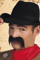 Snor zwart Gringo - Cowboy mexicaan western thema feest festival