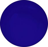 Colour your World Bord Plat -  Set van 4 -  Ø 26 cm - Donker Blauw