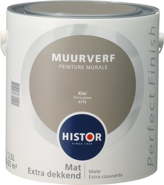 Afbeelding van Histor Perfect Finish Muurverf Mat - 2,5 liter - Klei