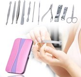 Professionele Manicure Set Roze - Pedicure - Nagelverzorging - Nagelvijl - Nagelschaar - Nail Art