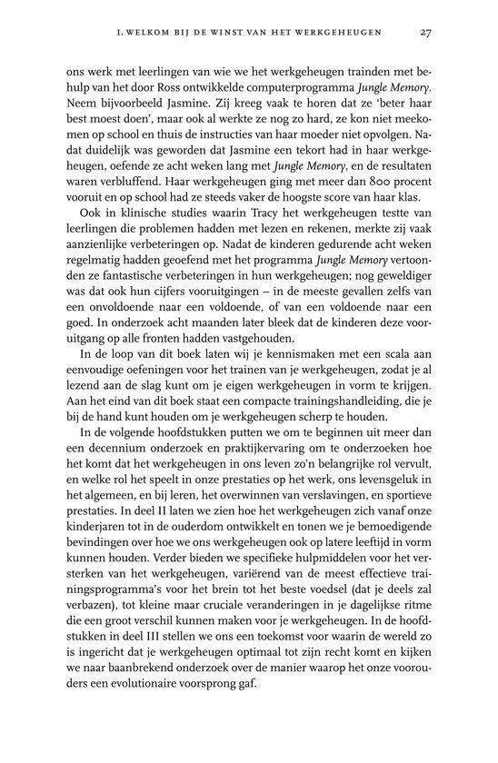 De winst van het werkgeheugen