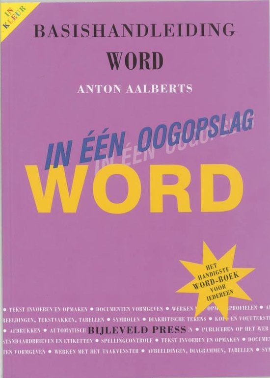 Basishandleiding Word in een oogopslag ! - cover