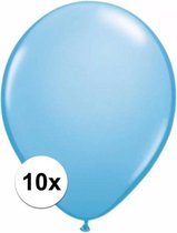 Lichtblauwe ballonnen 10 stuks 30 cm