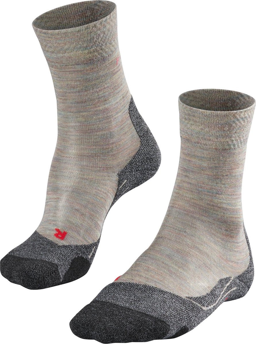 FALKE TK2 Melange anti-blaar dik wol functioneel materiaal wandelsokken dames Groen
