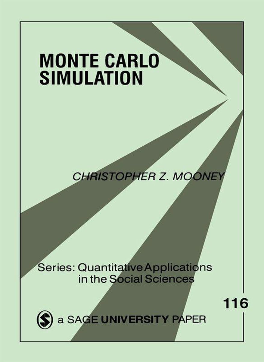 Omslag van Quantitative Applications in the Social Sciences - Monte Carlo Simulation