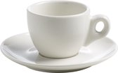 Maxwell & Williams White Basics Round - Espresso Kop en Schotel - 70 ml