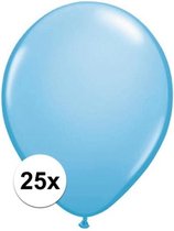 Qualatex ballonnen baby blauw 25 stuks