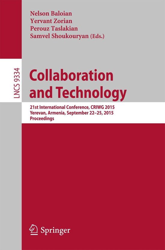 Springer Nature Proceedings Computer Science - Collaboration ... - cover