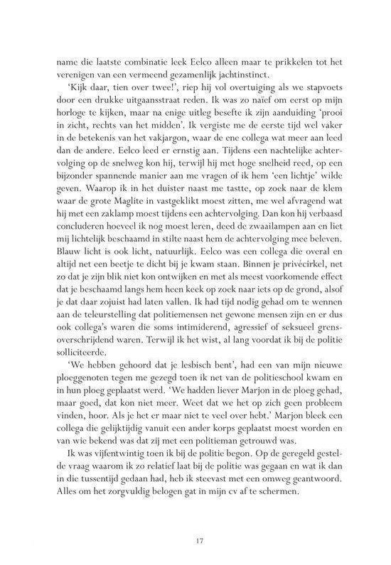 Pagina 17 van 'De som der delen', met tekst die begint met 'name die laatste combinatie leek Eelse alleen maar te prikkelen tot het verenigen van een vermeend gezamenlijk jachtinstinct.'.