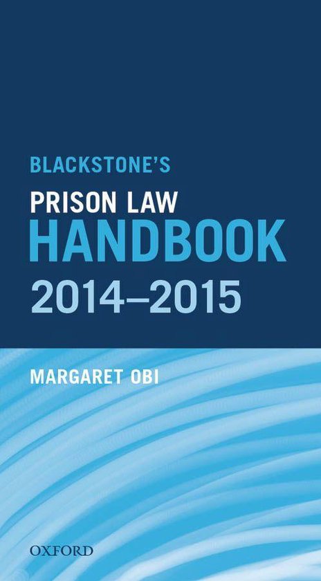 Blackstone's Prison Law Handbook 2014-2015 - cover