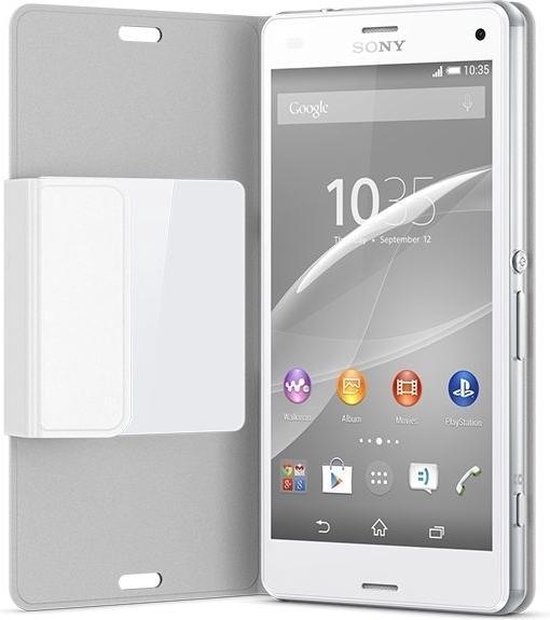 Sony Xperia Z3 Compact Smart Style-Up Cover - Wit | bol.com