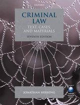 Criminal Law Text Cases & Materials