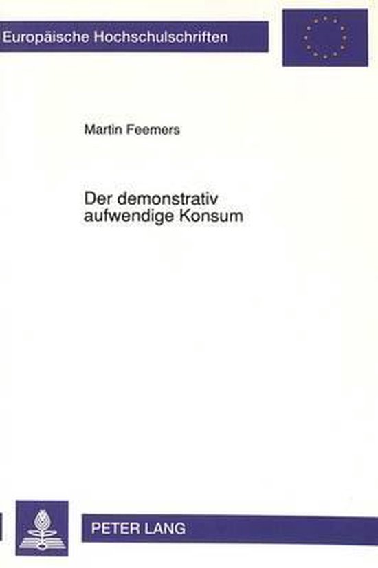 Der Demonstrativ Aufwendige Konsum - cover
