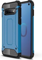 Armor Hybrid Back Cover - Samsung Galaxy S10 Hoesje - Lichtblauw