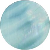 Quiges - Munthouder Munt 33mm Schelp Lichtblauw - EPR017