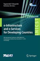 Lecture Notes of the Institute for Computer Sciences, Social Informatics and Telecommunications Engineering 208 - e-Infrastructure and e-Services for Developing Countries