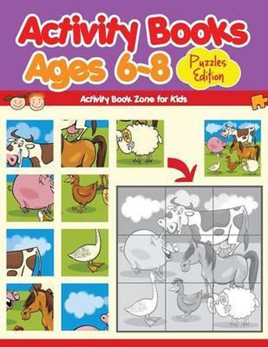 Activity Books Ages 6-8 Puzzles Edition, Activity Book Zone For Kids ...