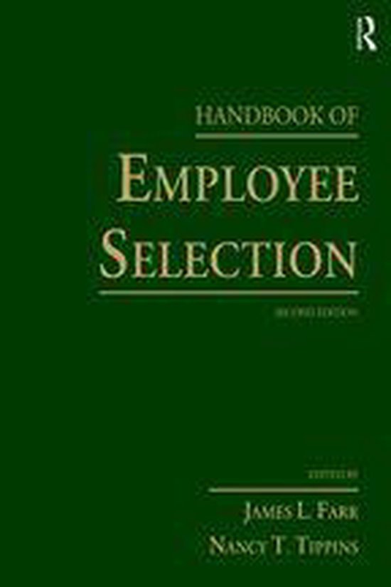 Handbook of Employee Selection - cover